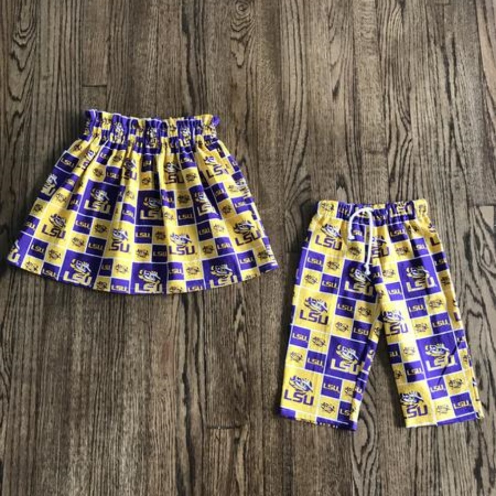 Girls Handmade LSU Skirts